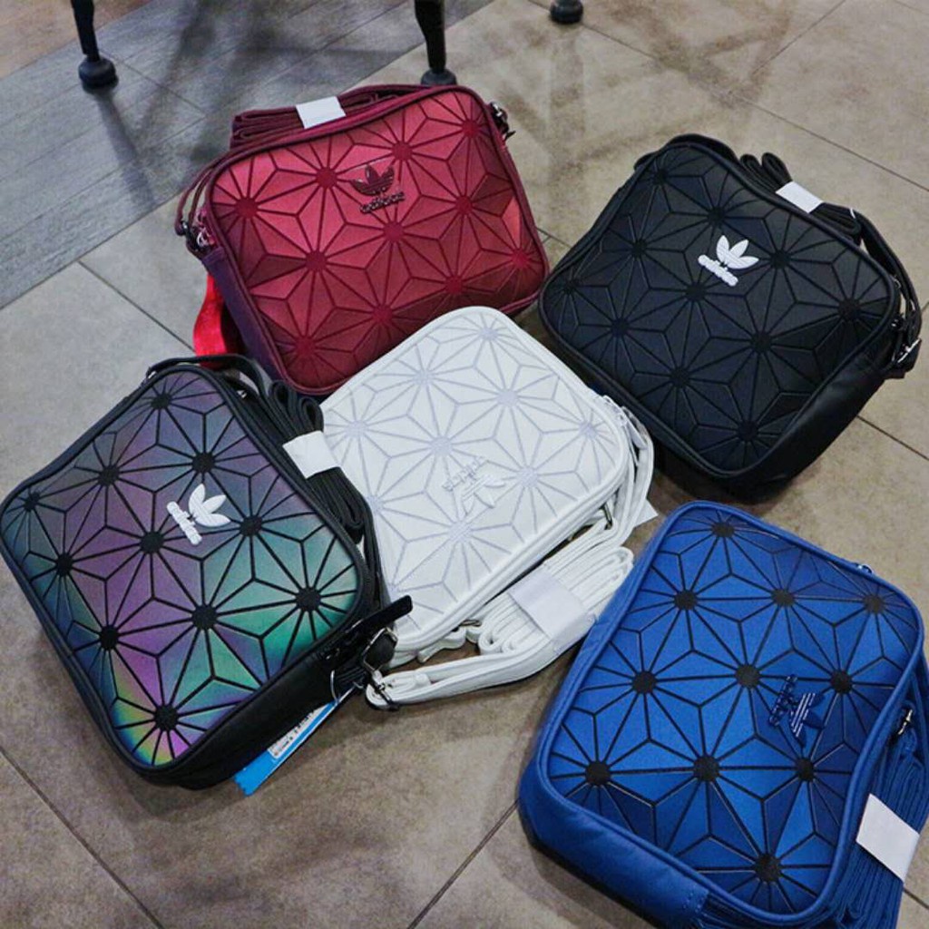 Hot Sale Ready Stock Adidas 3D X Issey Miyake Mini Airliner Sling Bag 6 colors