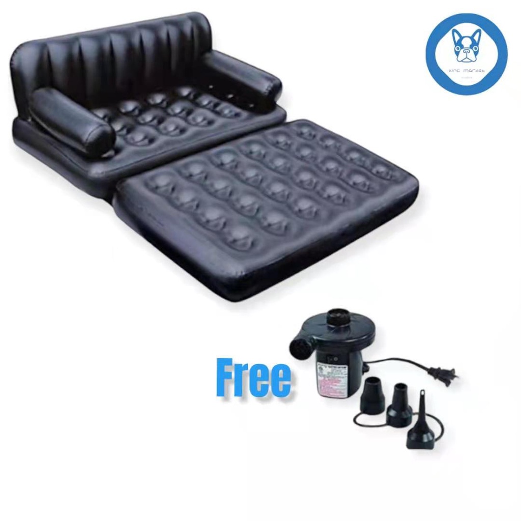 Km Bestway 5 in 1 Inflatable Sofa Air Bed Couch with Air Pump (COD