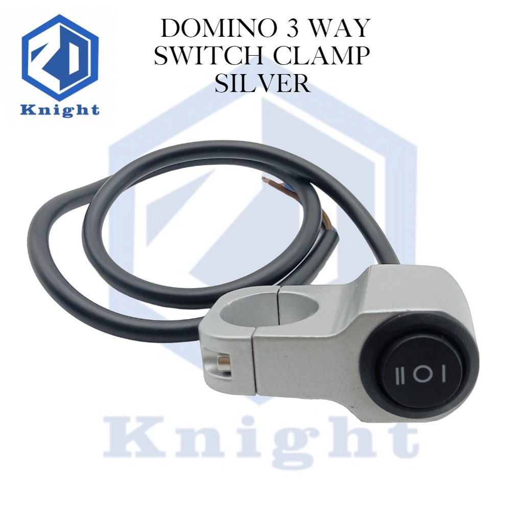 Knight Mini Driving Light Switch 3 Way Switch Clamp Silver On/ Off ...
