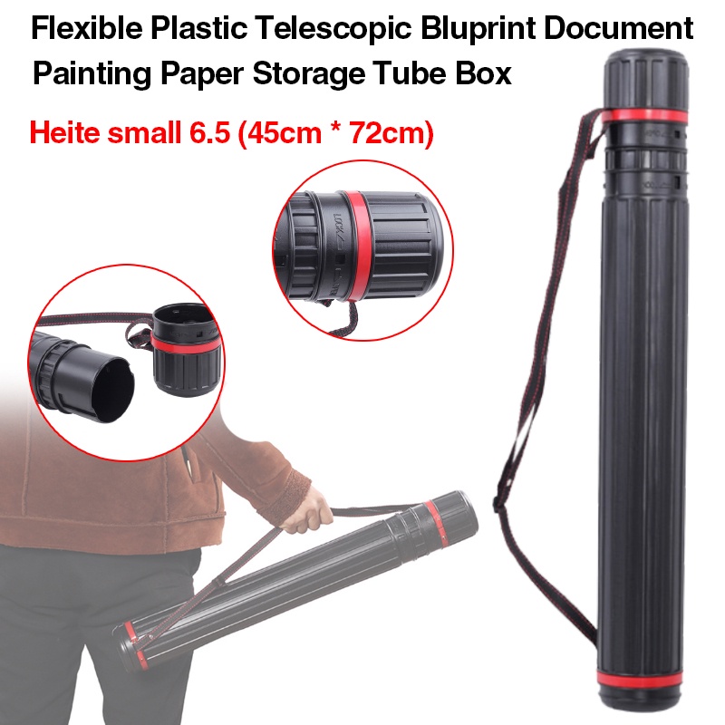 Flexible Plastic Telescopic Bluprint Document Painting Paper Storage ...
