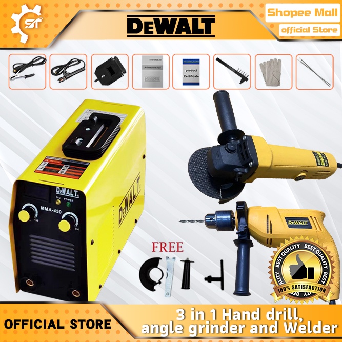 Dewalt 3In1 MMA450 Portable Igbt Inverter Welding Machine + Powerful