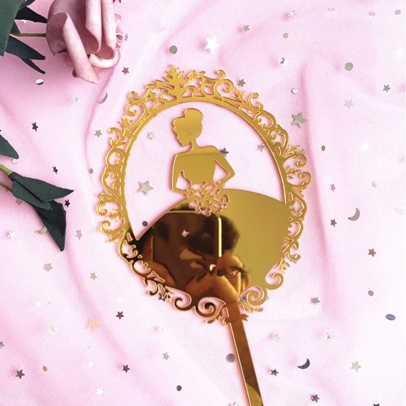 Princess Castle Cake Topper - Food Grade Decorations For Kids Birthday Party, DIY Cake Decor