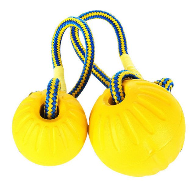 3-6PCS Pet Dog Ball with Rope Pet Dog Training Toy Ball Rubber Balls ...
