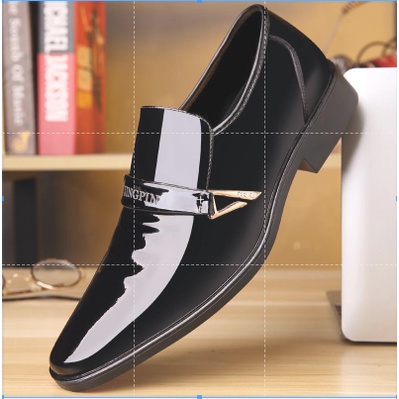 Fashion Black Shoes For Men Men's Business Formal Wear Shoes British ...