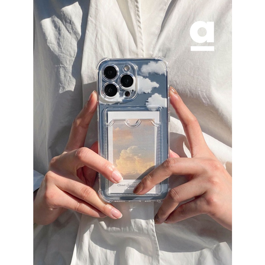 Polaroid phone case with card holder for iPhone14pro apple 13 original