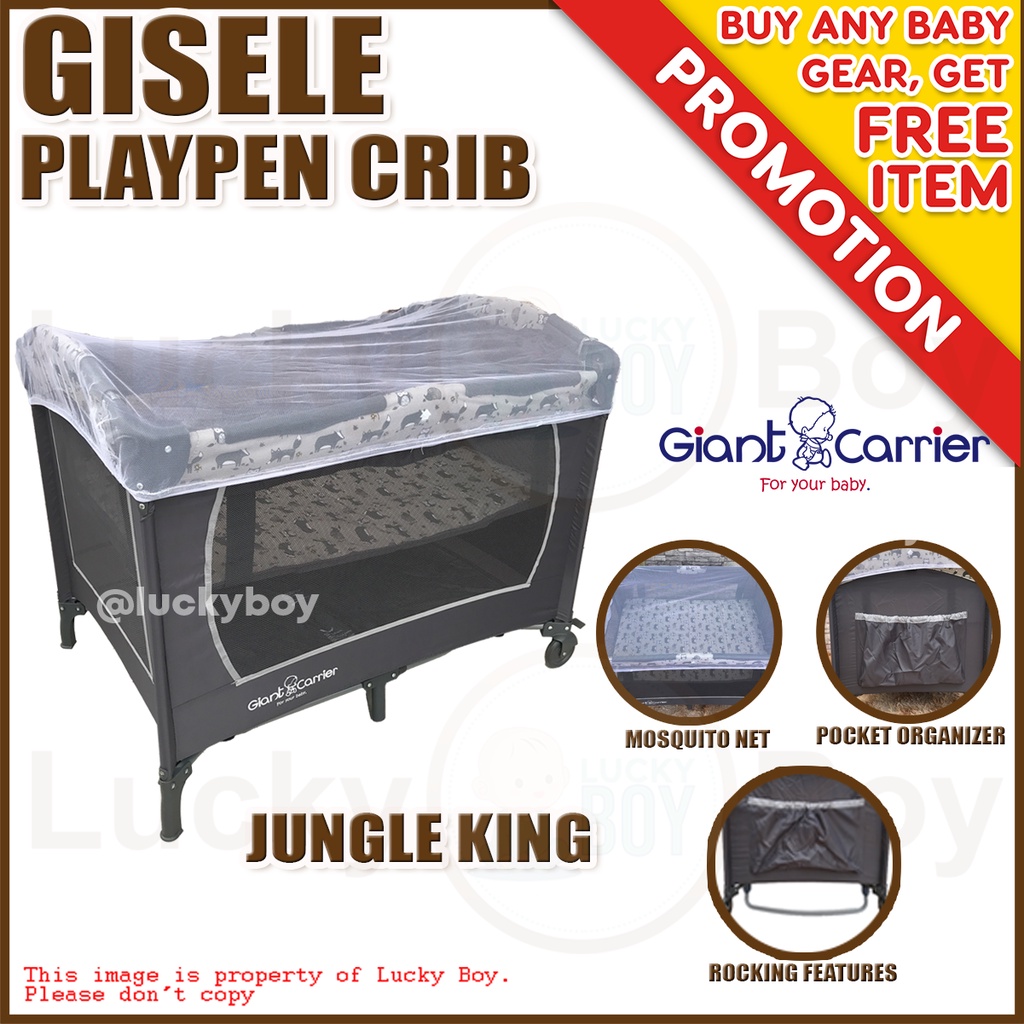 Giant Carrier Jungle King Gisele Pack and Carry Crib For Baby Shopee