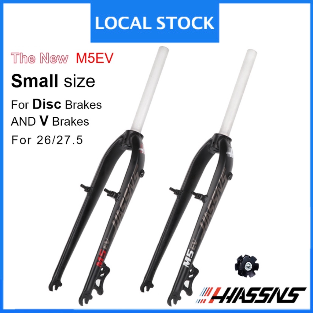 HASSNS Bike Fork MTB Rigid Fork 26/27.5er MTB Alloy Front Fork Suitable