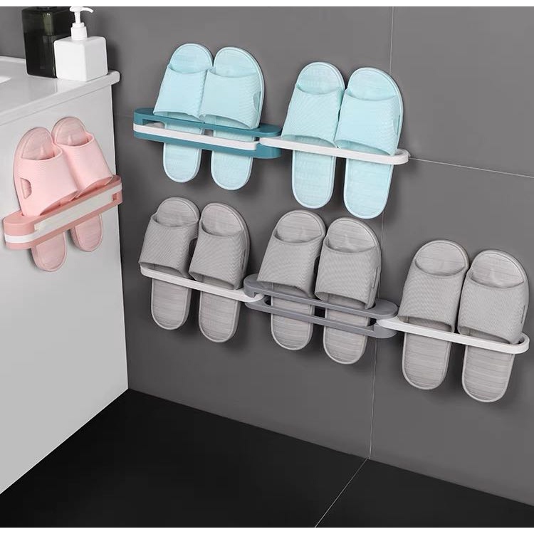 3 in 1 Shoes Rack Foldable Shoe Hanger Plastic 3 Shoe Shelf Wall ...