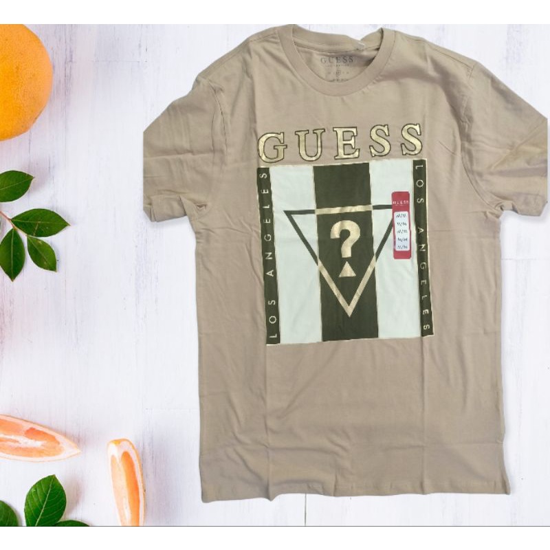 tshirt with guess logo medium size | Shopee Philippines