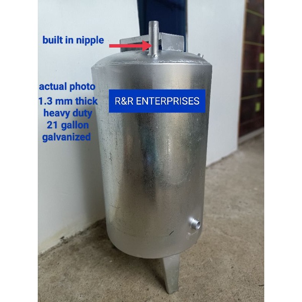 21 GALLON GALVANIZE W/BASE PRESSURE TANK Shopee Philippines