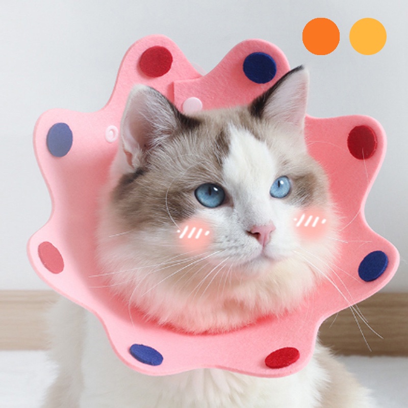 Pet Cat Recovery Collar Elizabethan Collar Kitten Wound Healing Protect