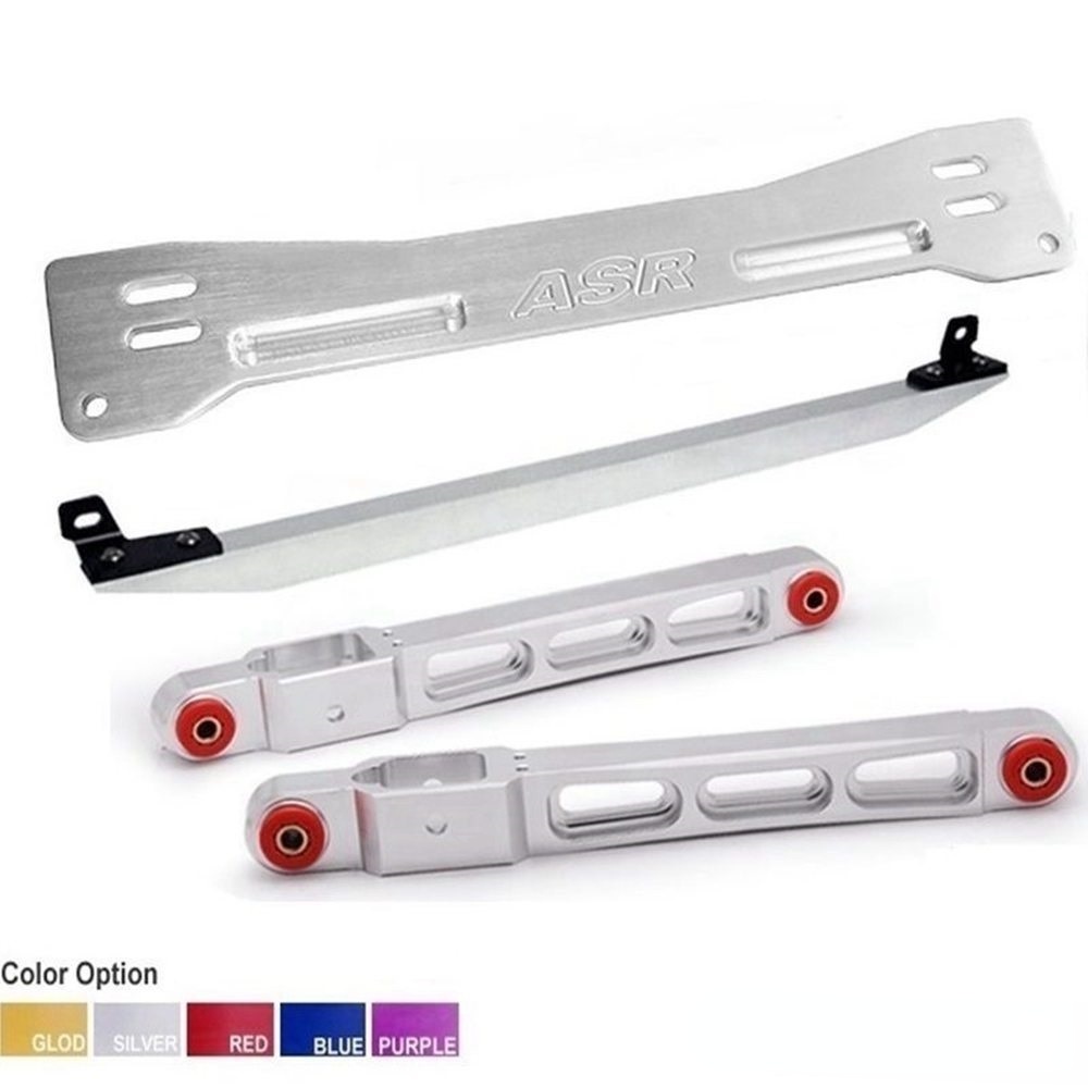 Subframe Bar+ Lower Tie Bar+ Rear Lower Control Arm SILVER For ...