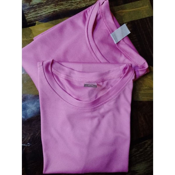 BABY PINK Active/Dri-fit T-shirt Unisex Round Neck Athletic American ...