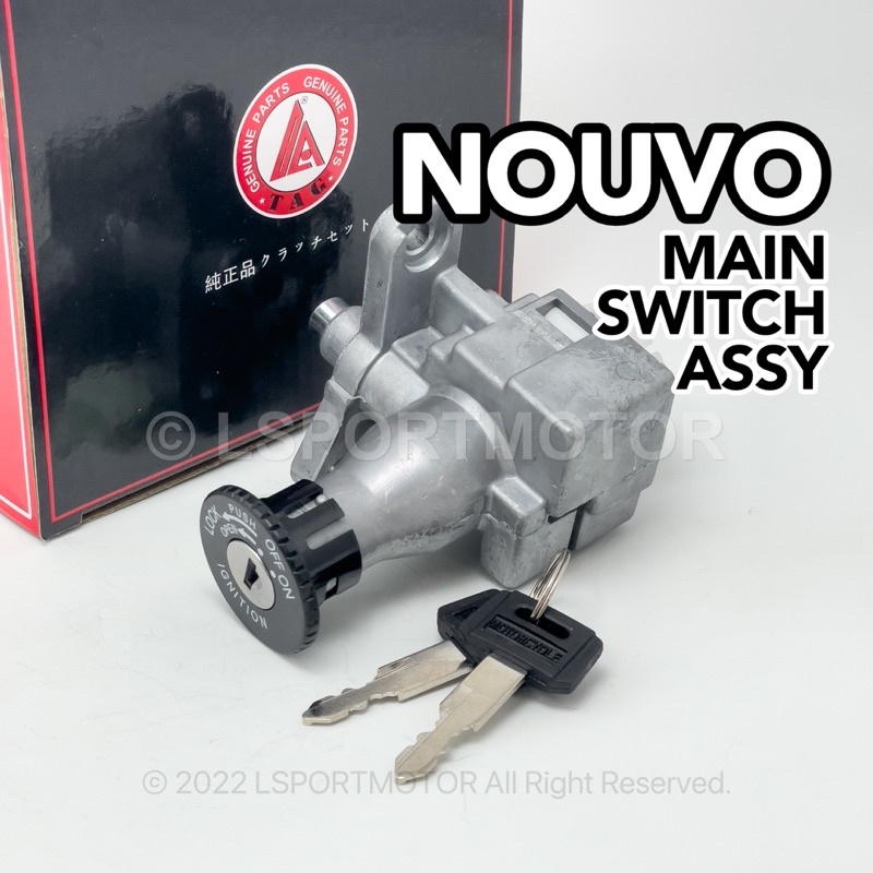 YAMAHA NOUVO MAIN SWITCH ASSY (TAG) IGNITION SWITCH KEY LOCK STARTER SWITCH SEAT LOCK SWITCH