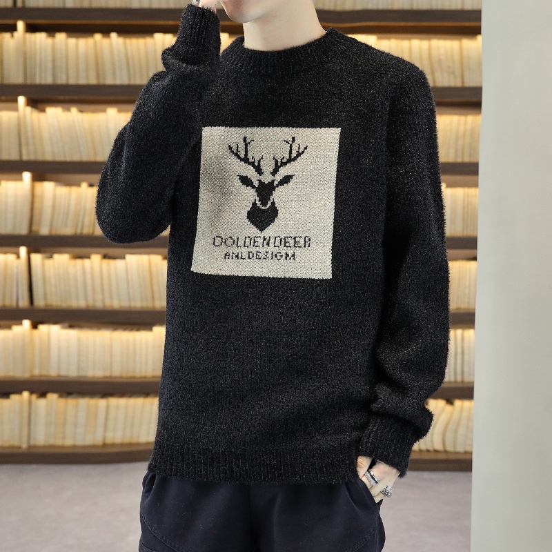 Mens hot sale deer sweater