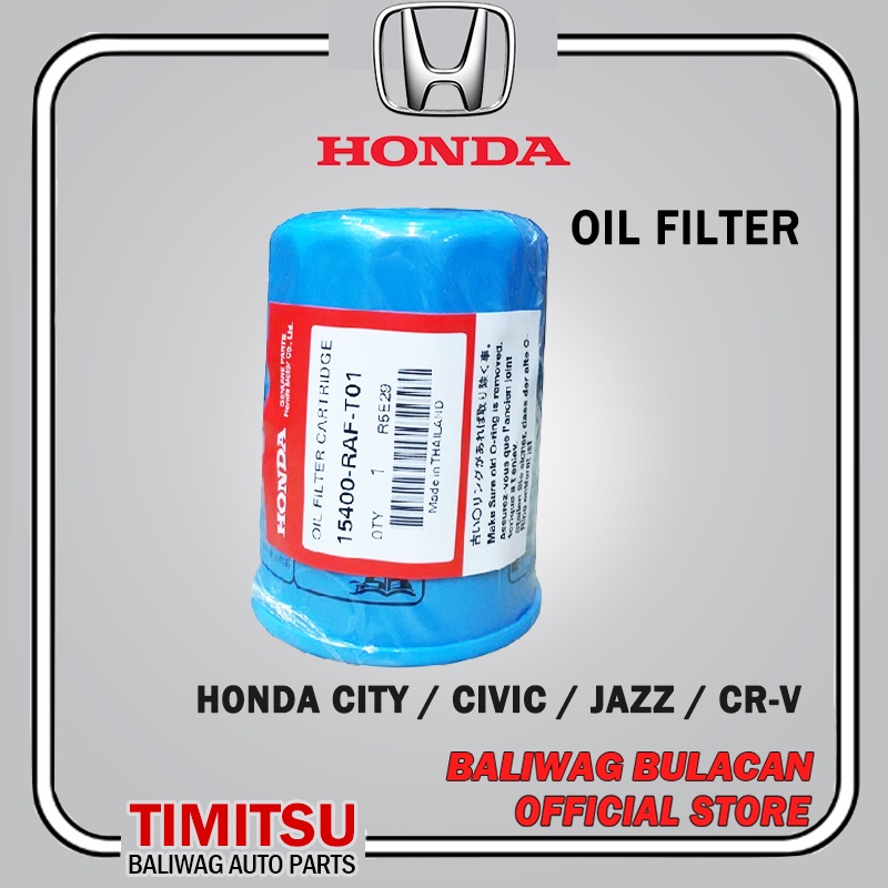 OIL FILTER HONDA CITY CIVIC JAZZ CRV PART NO. 15400RAFT01