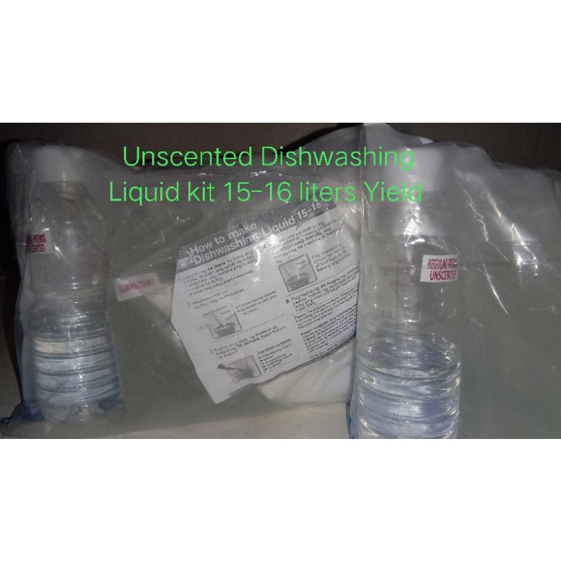 Unscented DISHWASHING Liquid 1516 liters yield (how to make) Shopee