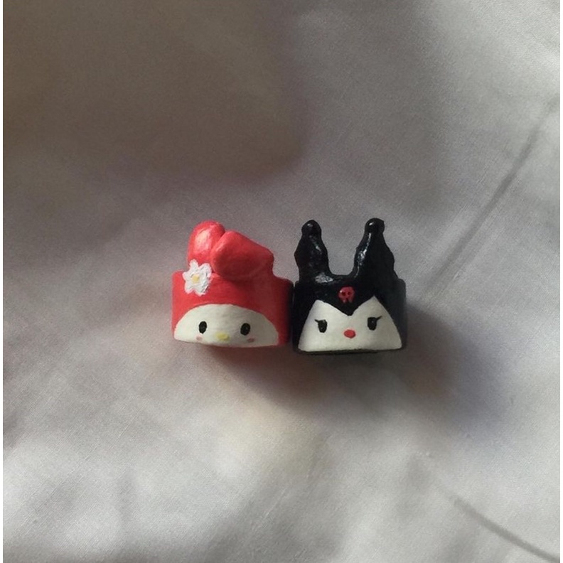 Kuromi and My Melody Set Pair Rings Shopee Philippines