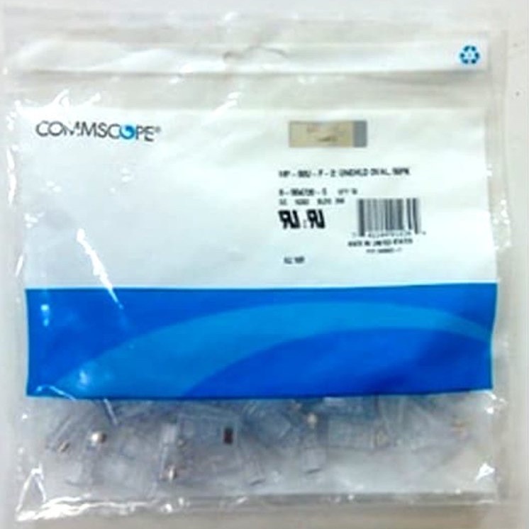 AMP Commscope connector Rj45 Cat-5 [6-0554720-5] contains 50 pcs ...
