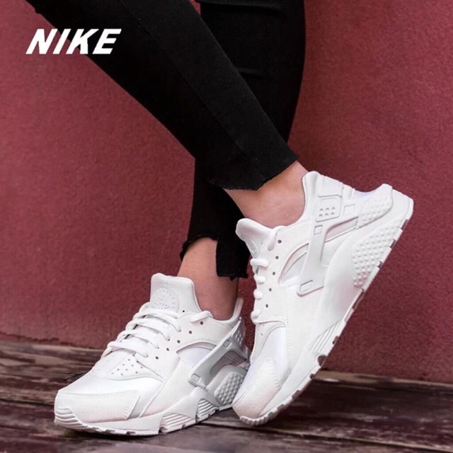 All white nike air huarache cheap womens