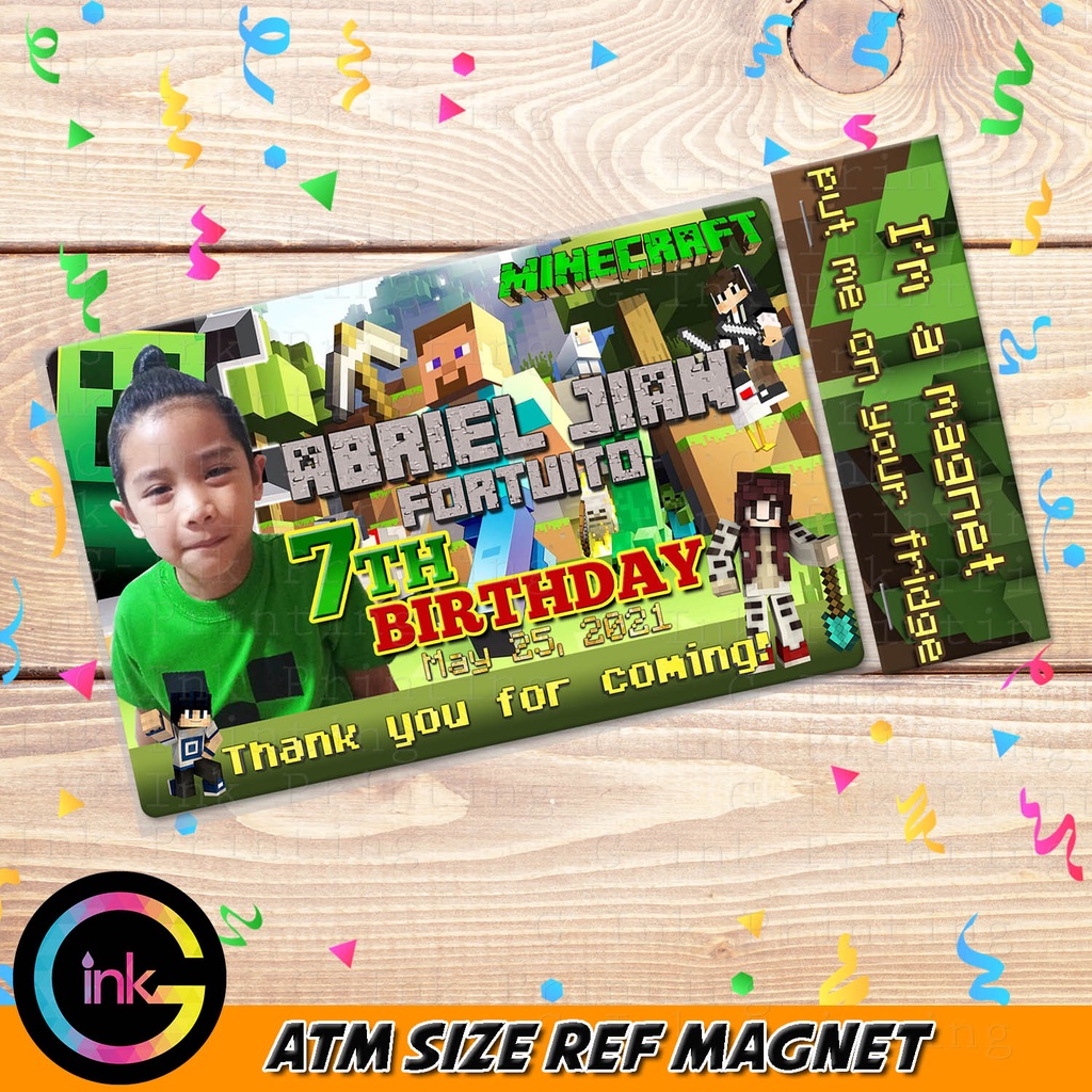 MINECRAFT Photo Ref Magnet Souvenir with FREE TAG | Shopee Philippines