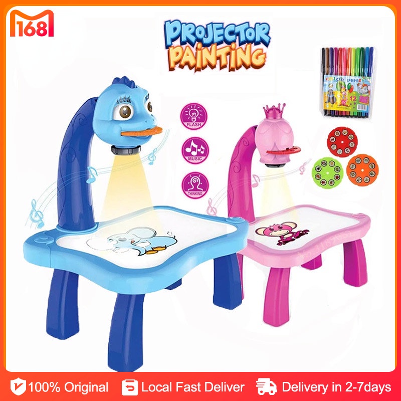 LED projector drawing table for kids Writing Drawing Board Educational