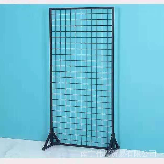 Movable Vertical FloorStanding Rack Iron Wire Grid Rack Kindergarten