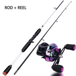 FRRTC Fishing Full Set 165cm 180cm Casting Fishing Rod Medium Light Power  7.2:1 Gear Ratio Casting Fishing Reel Left/Right Hand