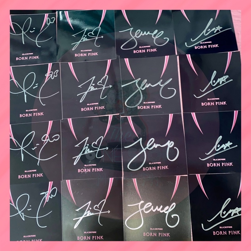 BLACKPINK BORN PINK SIGNED DIGIPACK ALBUM ART CARD | Shopee Philippines