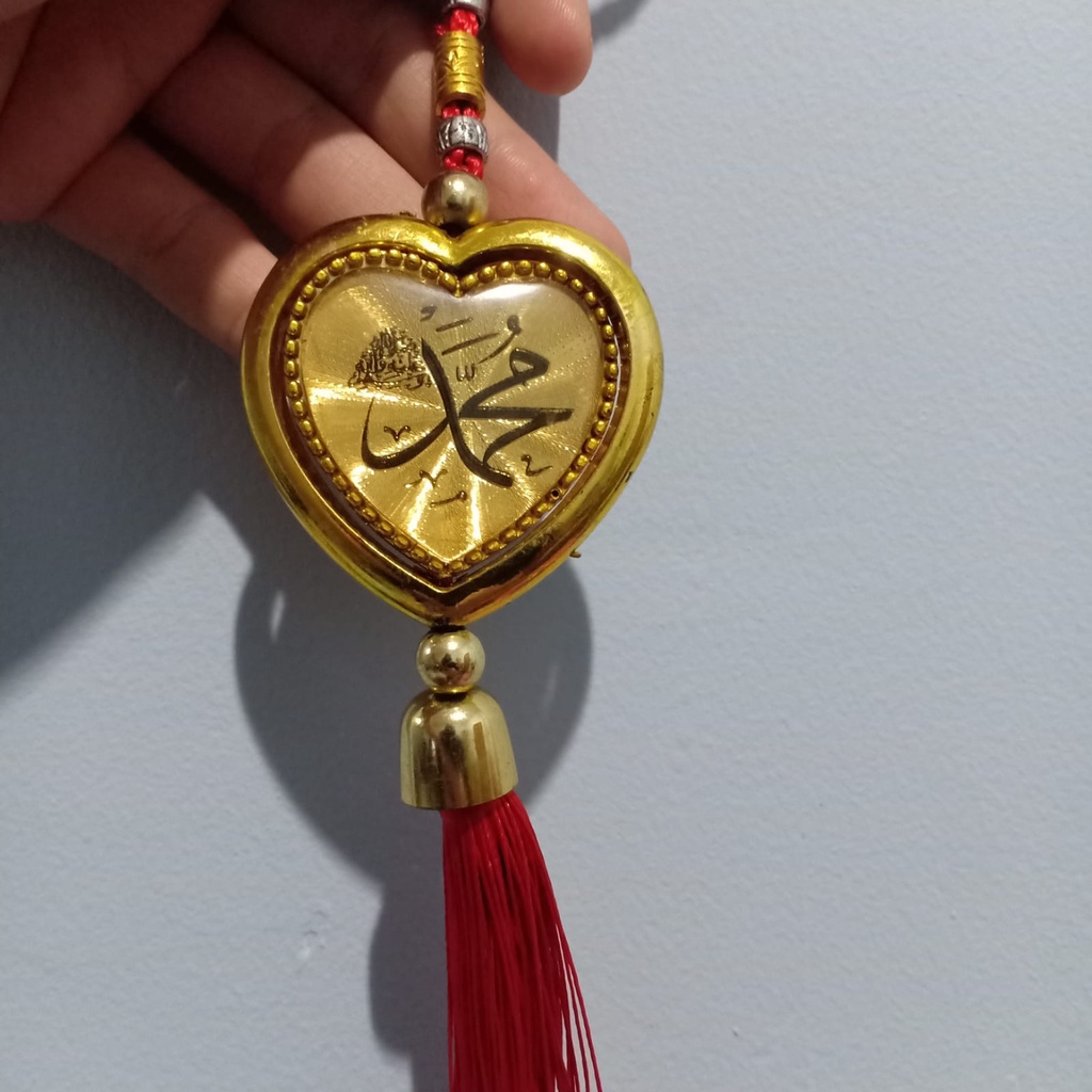 NABI GANTUNGAN Car Rear View Mirror Hanger with Love Tassel Islamic ...