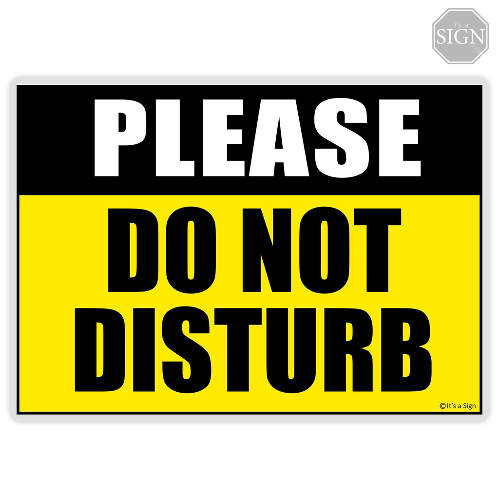 Do Not Disturb Sign - Laminated Signage - A4 / A5 Size | Shopee Philippines