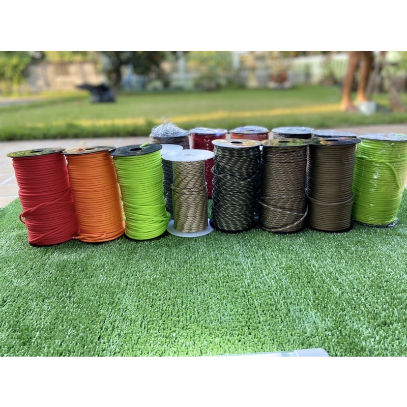 100 Meter Long Paracade Rope With 9 Nylon Core Size 4 Mm. | Shopee ...