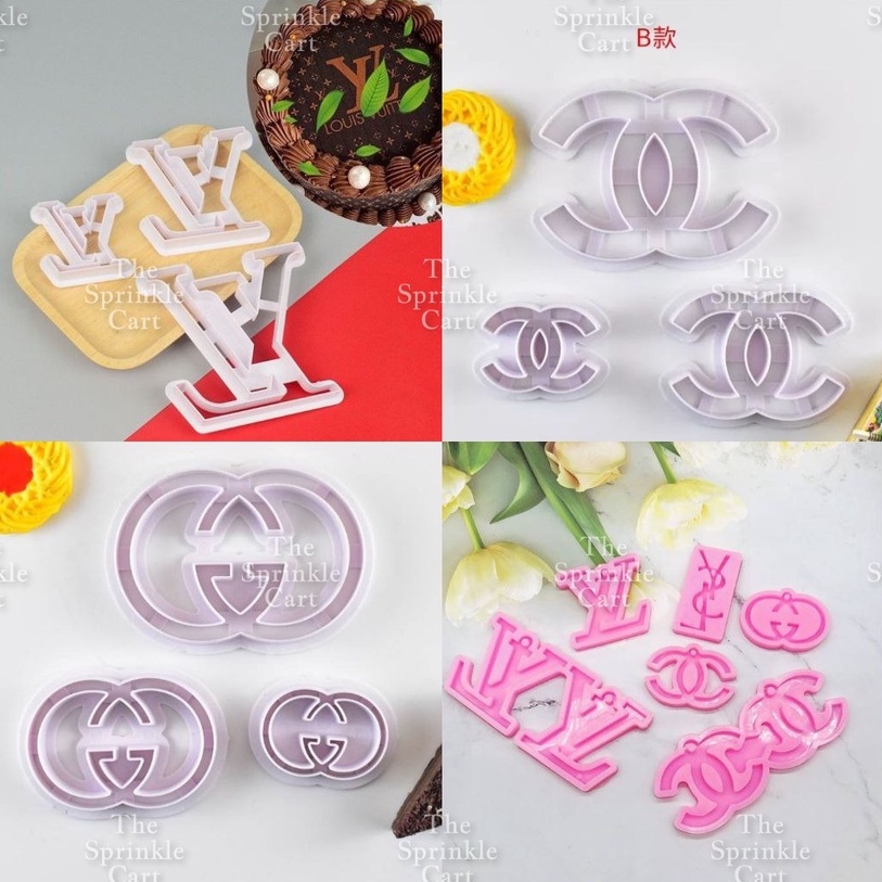 LV stencil Louis Vuitton stencil LV cupcakes LV cookies Set of 2 Free  worldwide shipping