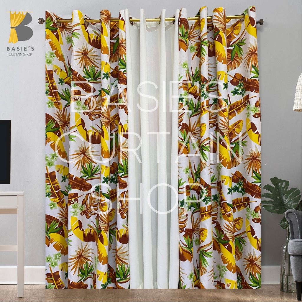 3IN1 "SHAIRA" CURTAIN SET 6FT OR 7FT (DIRECT SUPPLIER) Shopee