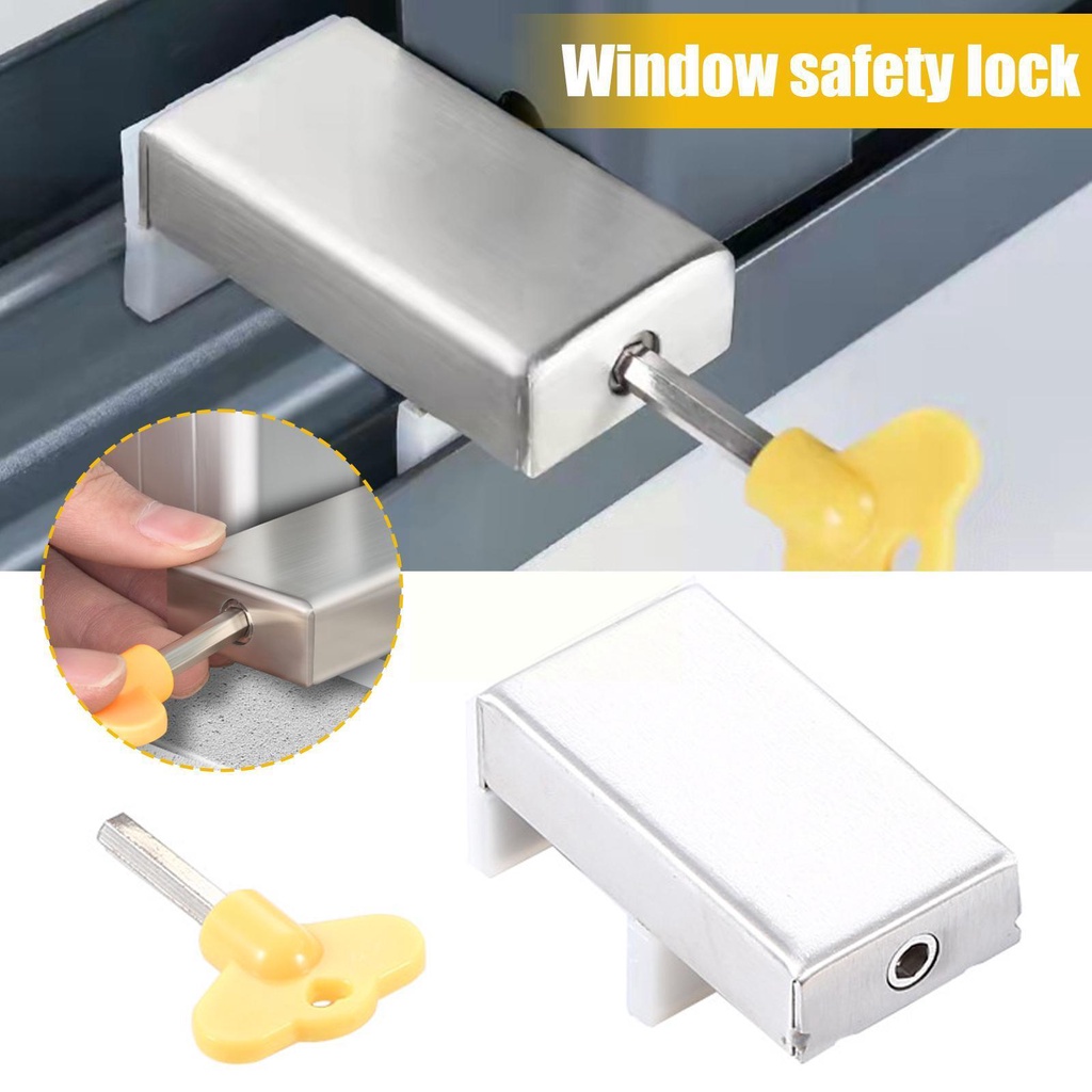 Adjustable Window Lock Stopper Safety Locks For Kids And Pets Anti ...