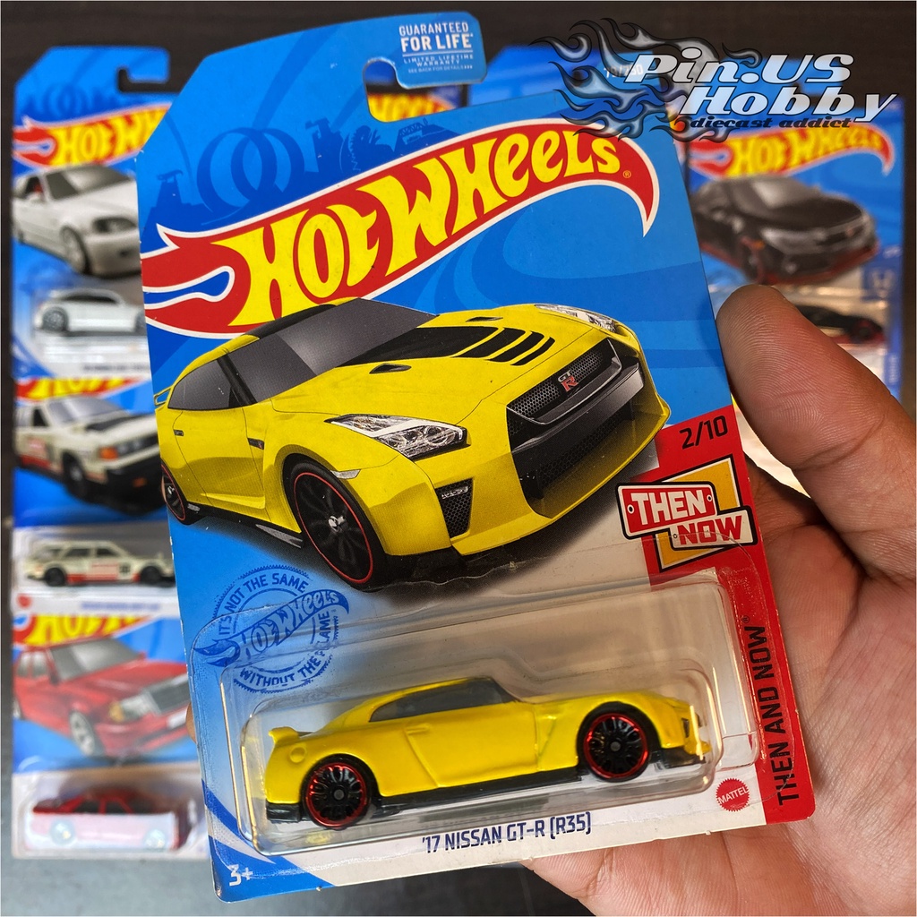 Hot Wheels 17 Nissan Gt R R35 Yellow Original Hotwheels By Mattel Diecast 1 64 Hot Wheels Nissan