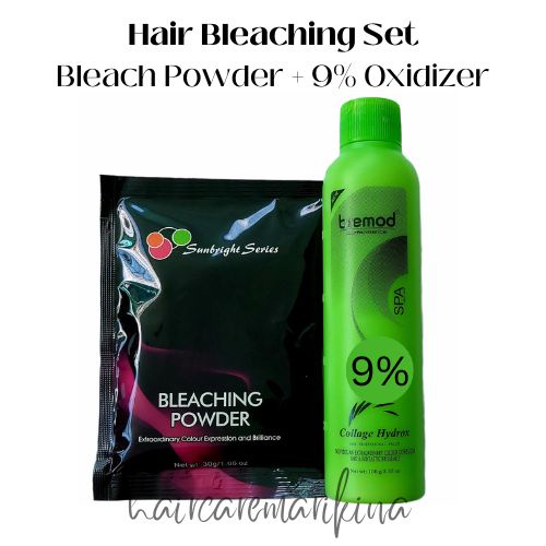 Bremod Hair Bleaching Set / Bleaching Powder With Oxidizer Shopee