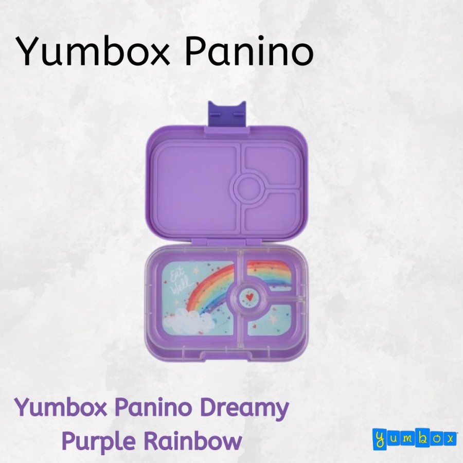 Yumbox Panino Dreamy Purple Rainbow - Children's And Adult Lunch Box ...