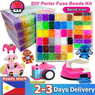 Fuse Beads Craft Kit Melty Fusion Colored Beads- 12,000 pcs 38 Colors For  Kids