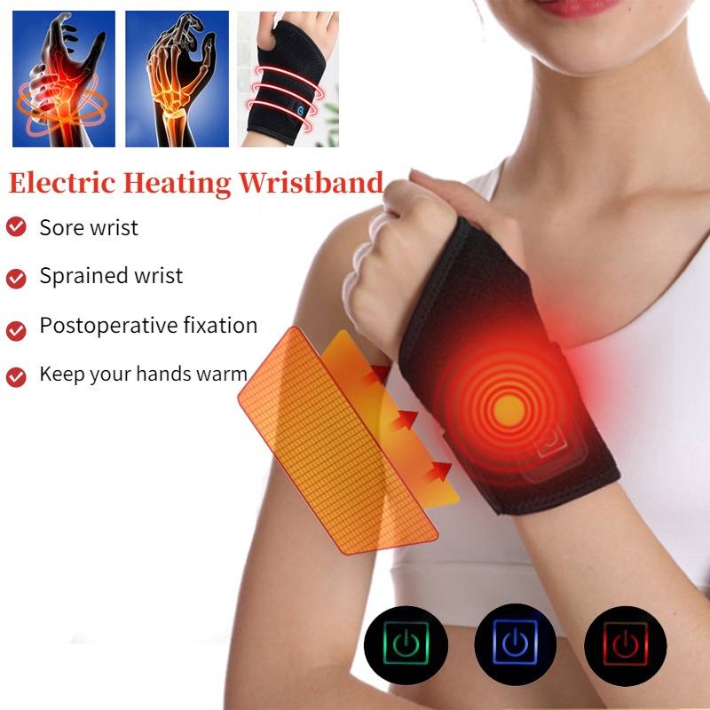 ۩Electric Heating Wrist Wrap Hot Compress and Warm Wristband with 3