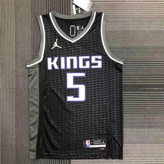 Men's Sacramento Kings De'Aaron Fox #5 Jordan Black 2021/22 Swingman NBA  Jersey - City Edition