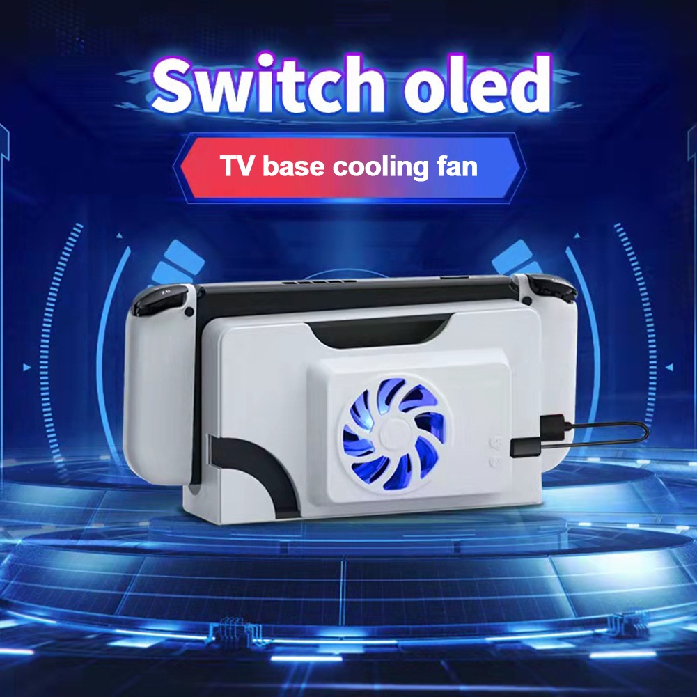 Practical Game Console Cooler Base For Nintendo Switch Oled Docking