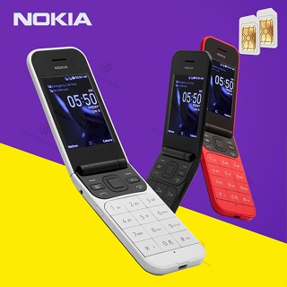 Nokia 2720, 2.8 (TA-1170) 4GB, Dual SIM, Flip Phone, GSM Unlocked,  International Version, No Warranty - Black