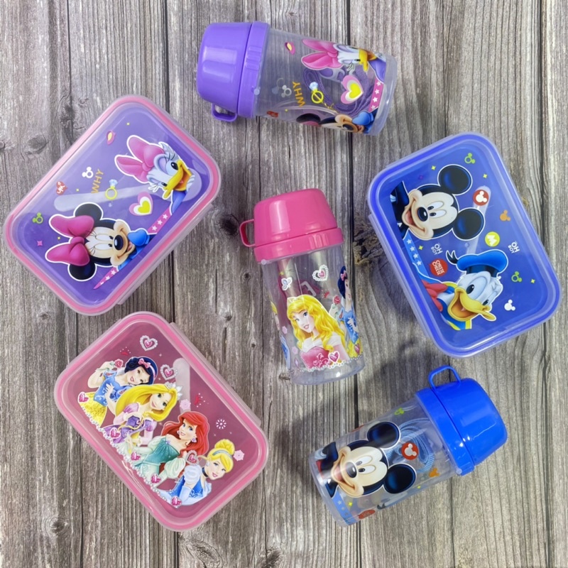 Cute Bento Lunch Box + Water Bottle for Kids Children School | Shopee ...