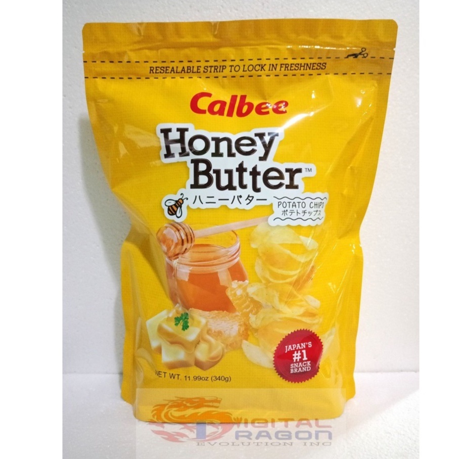 Calbee Potato Chips Honey Butter Party Size 170g