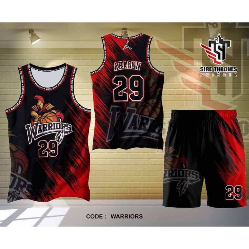 UNIQUE WARRIORS BASKETBALL JERSEY FREE CUSTOMIZE OF NAME AND NUMBER ...