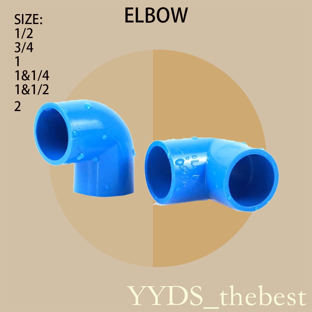 goflex blue elbow big size PVC water blue piping system (1&1/2")(1&3