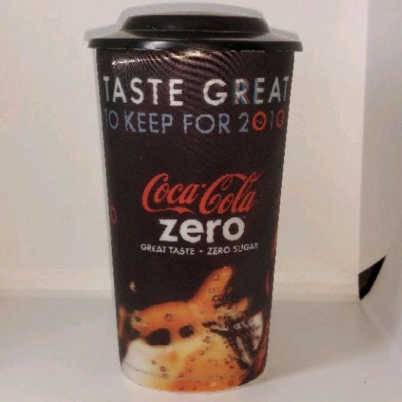 2010 Coca Cola Coke Zero Collectible Plastic Black Tumbler Cup ...