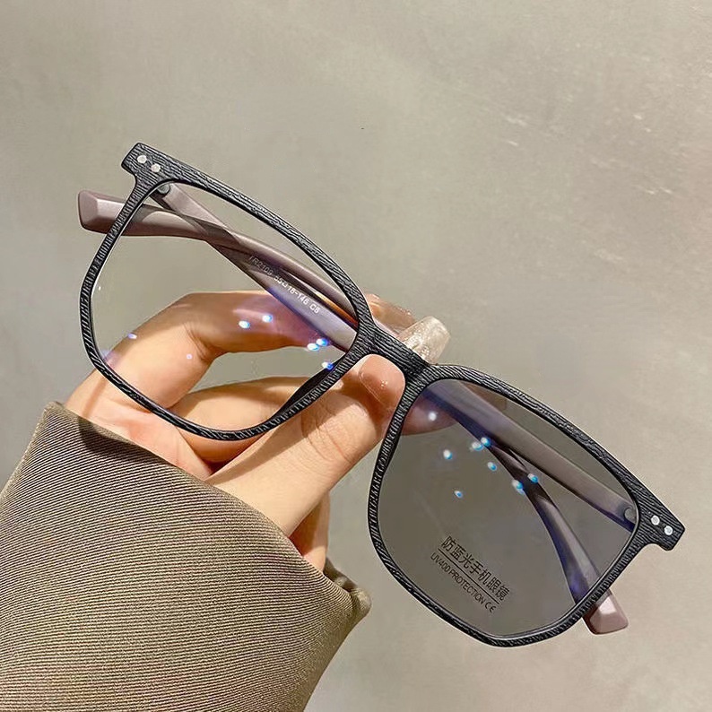 Anti Radiation Photochromic Eyeglasses For Womenmen Replaceable Lens Computer Blue Light 6854