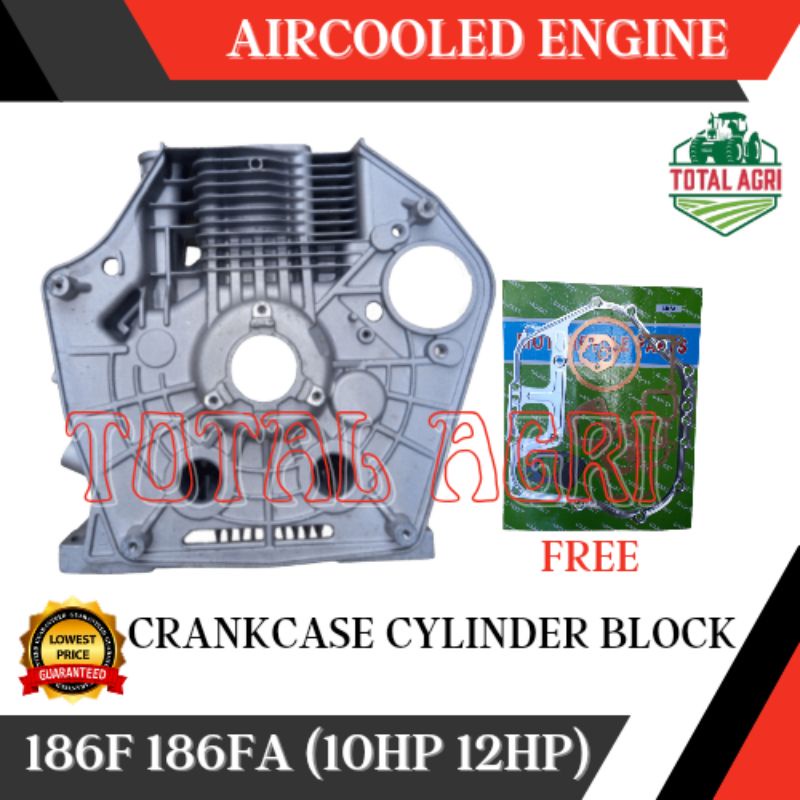 Crankcase Cylinder Block With Free Overhauling Gasket 186f 186fa